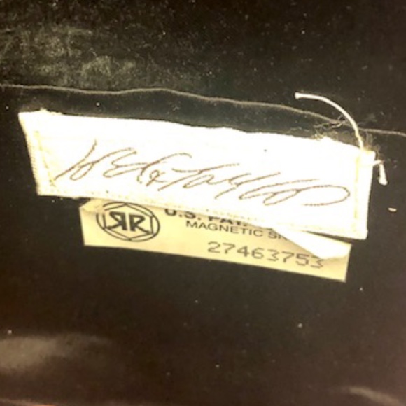 Vintage Lord & Taylor Black & Silver Beaded Crossbody Bag with Tassel - Picture 5 of 5